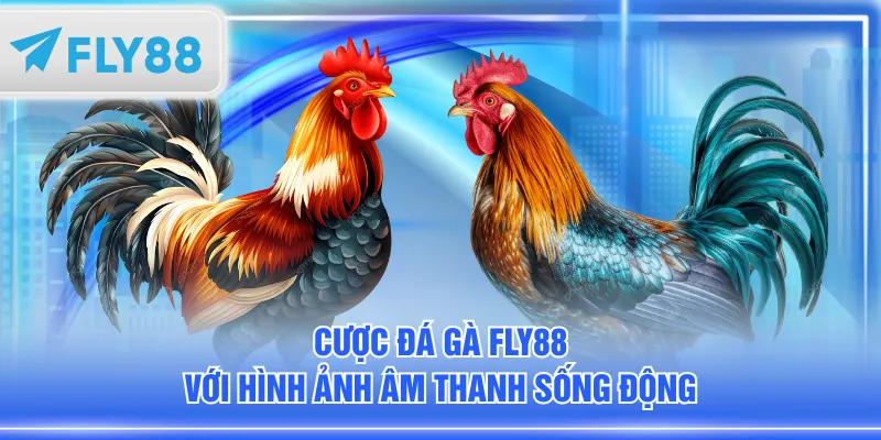 Cược đá gà FLY88 với hình ảnh âm thanh sống động